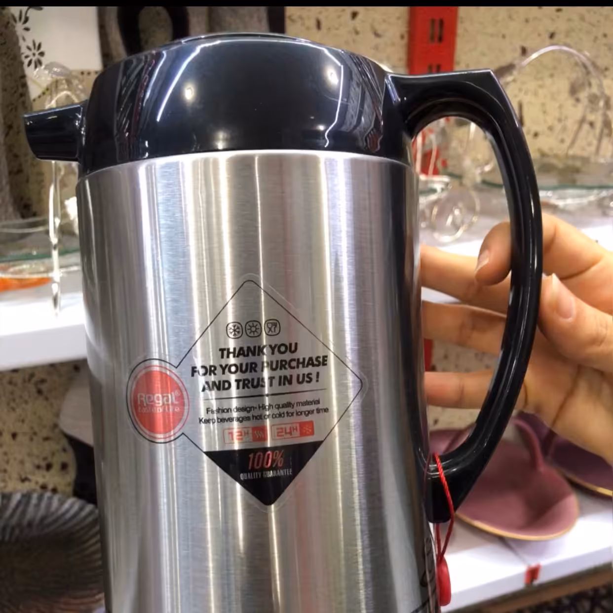 فلاسک استیل 1.6 لیتری رگال