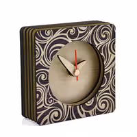 ساعت رو میزی ام دی اف کد 002 مان لیزر