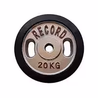 وزنه صفحه هالتر دور لاستیک 20 کیلوگرمی رکورد بسته 1 عددی