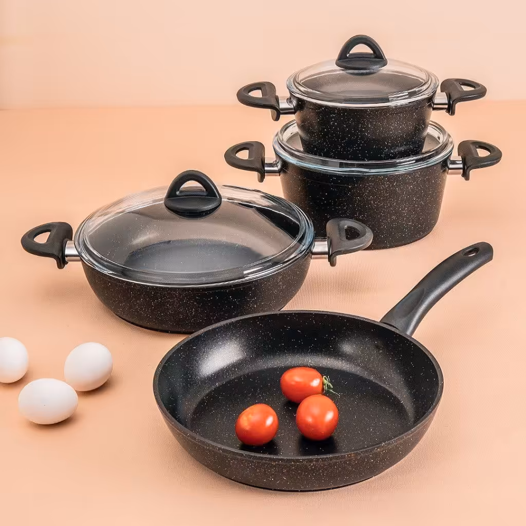 سرویس قابلمه گرانیتی هفت پارچه neva