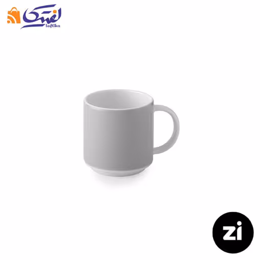 ماگ دسته دار چینی زرین Zi فرم اس پاستل طوسی 250 سی سی