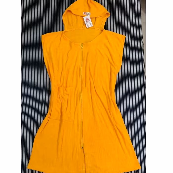 حوله تنپوش زیپ دار  بدون آستین سایز 1