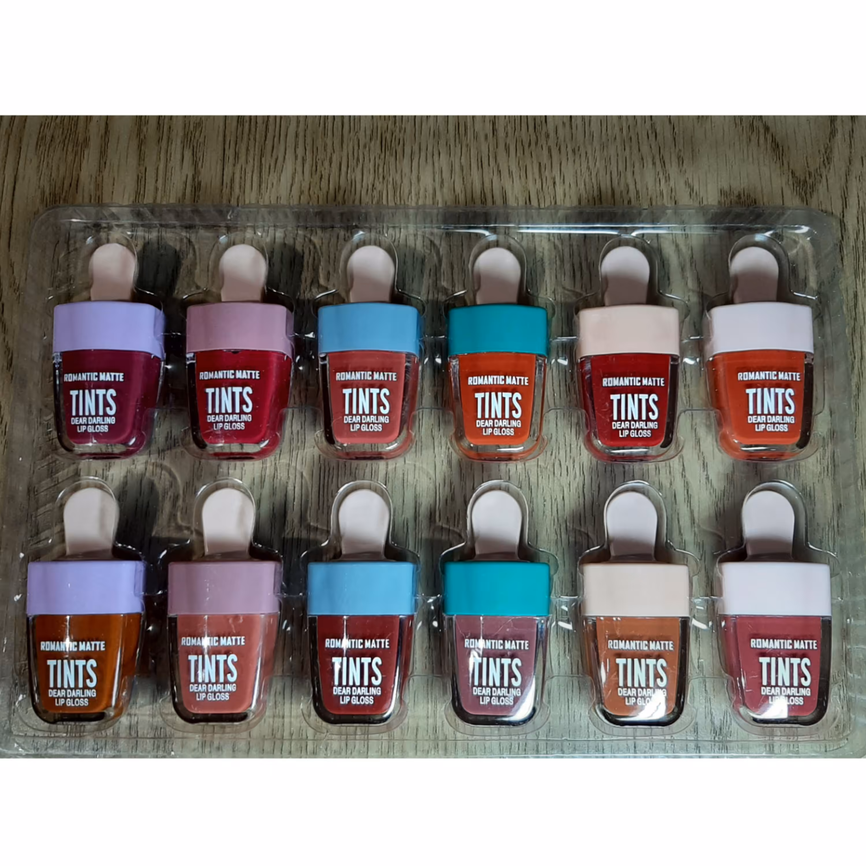 تینت لب بستنی چوبی اورجینال در 12 رنگ