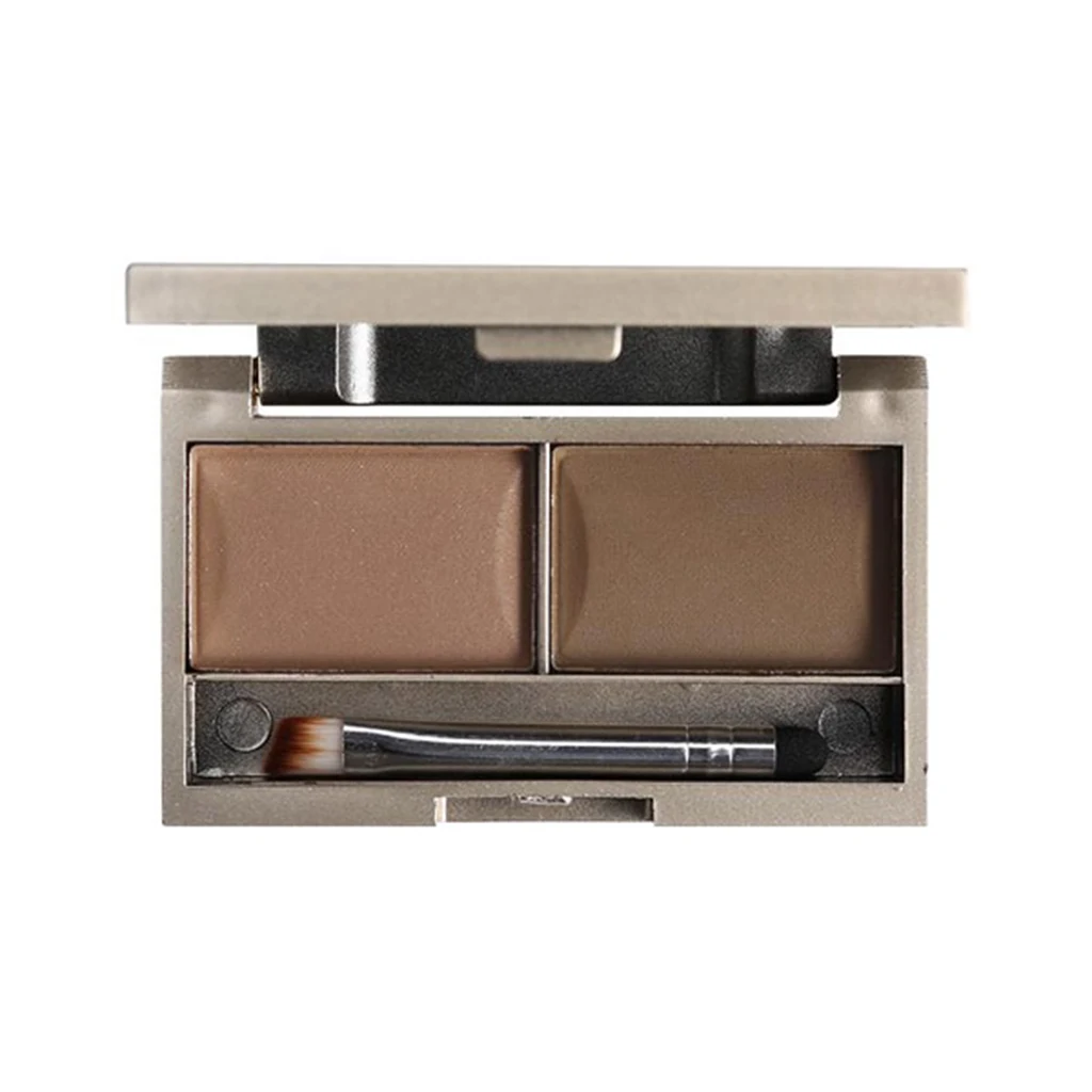 سایه ابرو کلیور کت دو رنگ مدل پلنگی 02 | Clever Cat Eyebrow Powder Duo با ماندگاری بالا