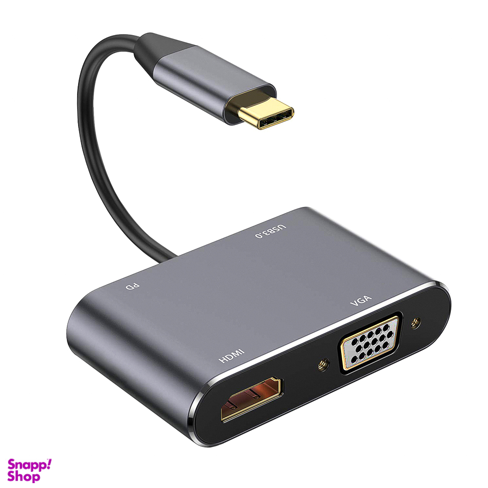 مبدل USB-C مدل 4IN1 دارای 4 پورت
