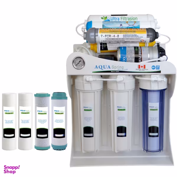 دستگاه تصفیه کننده آب آکوآ اسپرینگ مدل RO-SF5660 + فیلتر تصفیه آب بسته 4 عددی