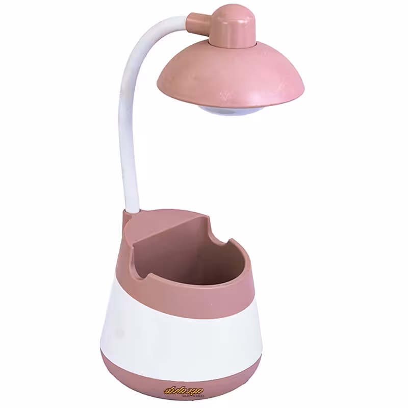 چراغ مطالعه رومیزی طرح صورتی سفید CS276