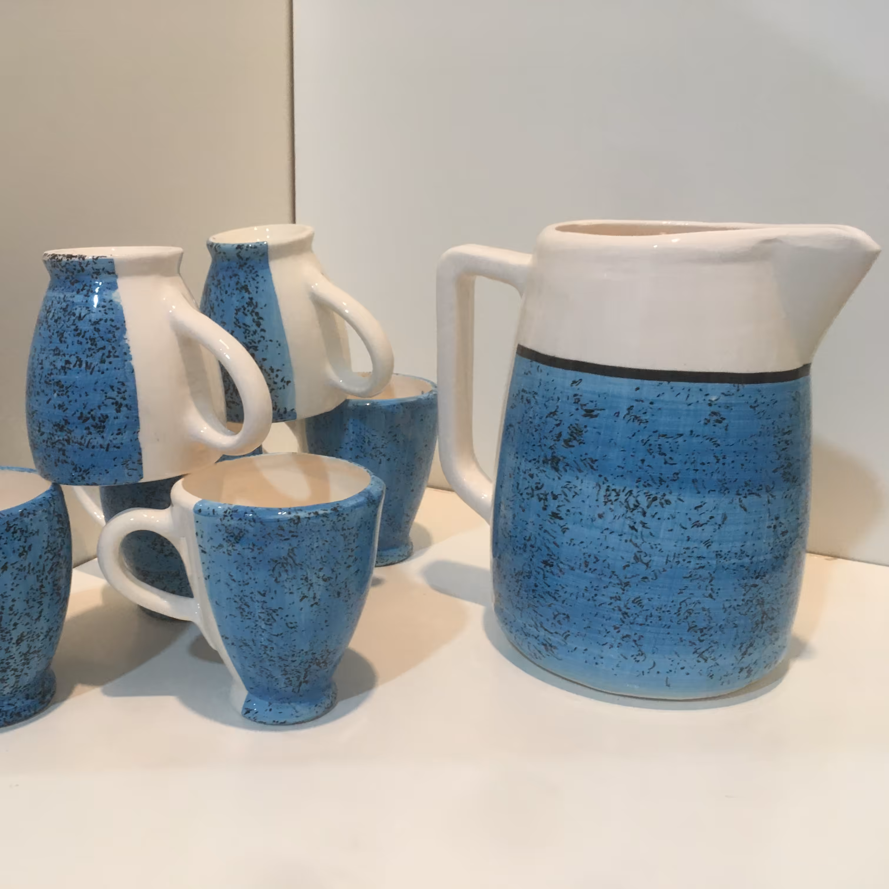 ست پارچ و شش عدد لیوان سرامیکی