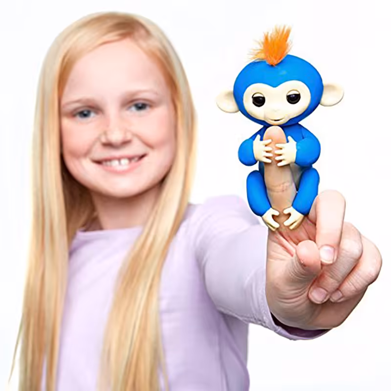 ربات میمون بند انگشتی رنگ  آبی پر رنگ کد P/777637/AB