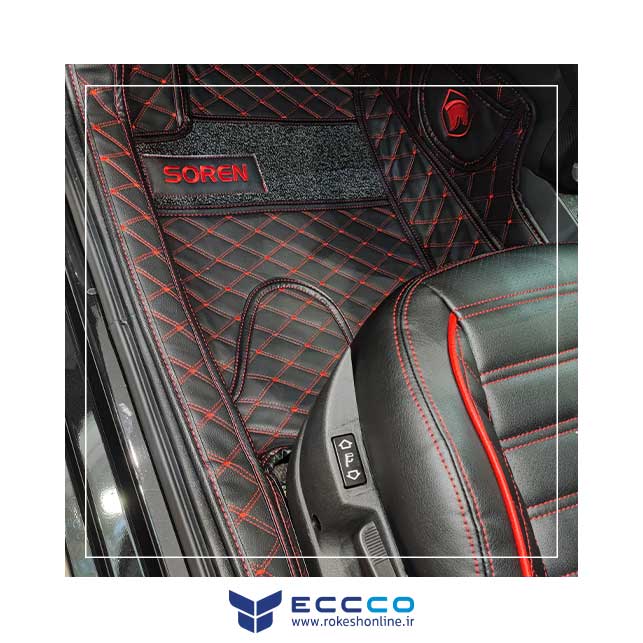 کفپوش پنج بعدی VIP چرم گلدوزی سورن برند eccco