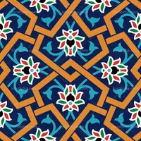 عکس کاشی کاری تذهیب با کیفیت بالا | گرافیک با طعم تربچه