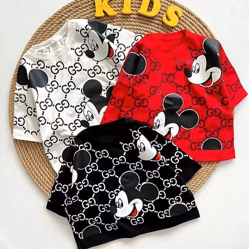 تیشرت  کراپ تک میکی موس اسپرت دخترانه و پسرانه