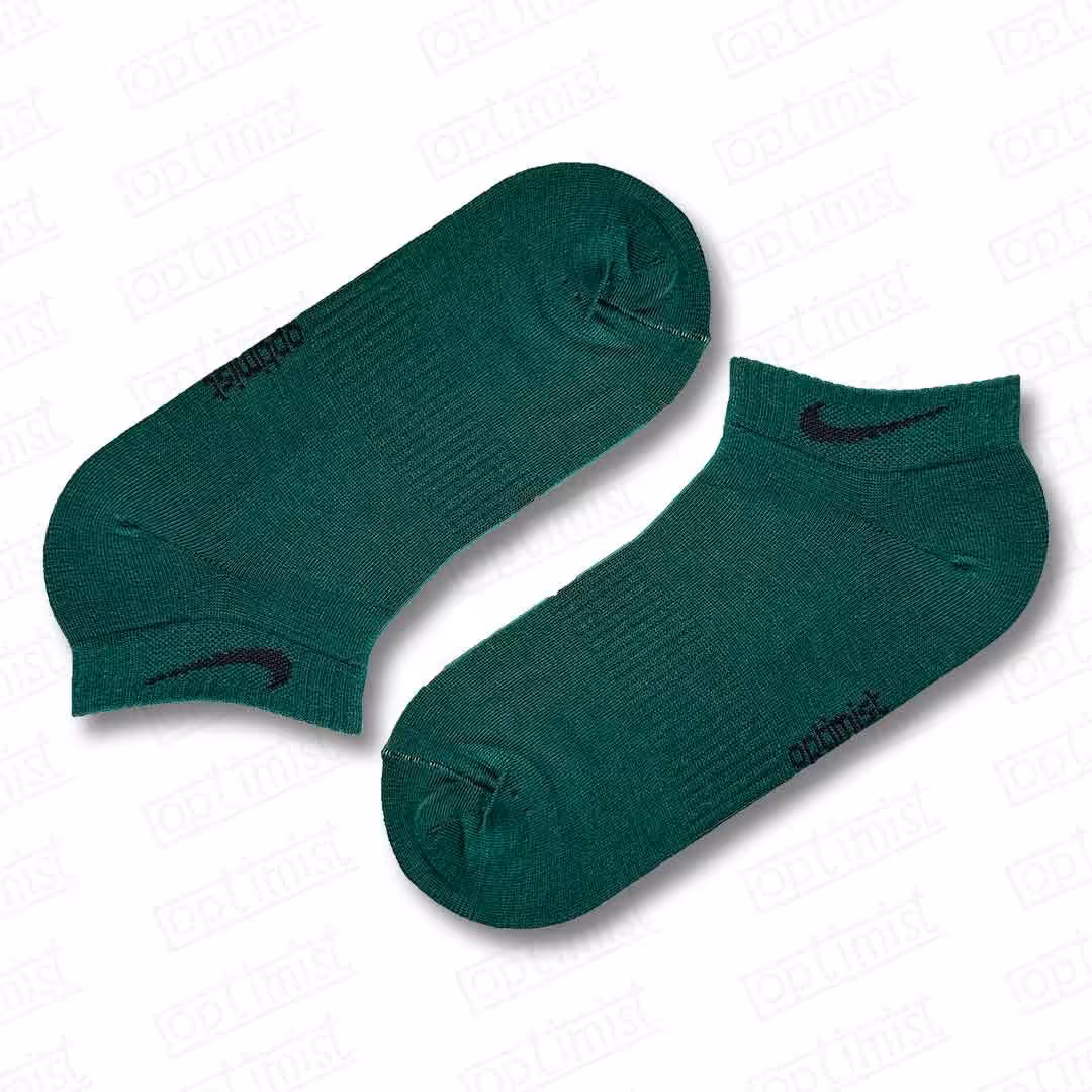 جوراب سبز یشمی مچی نخ پنبه فری سایز 