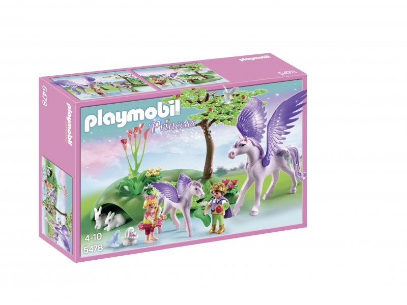 royal children with pegasus and babyکد5478