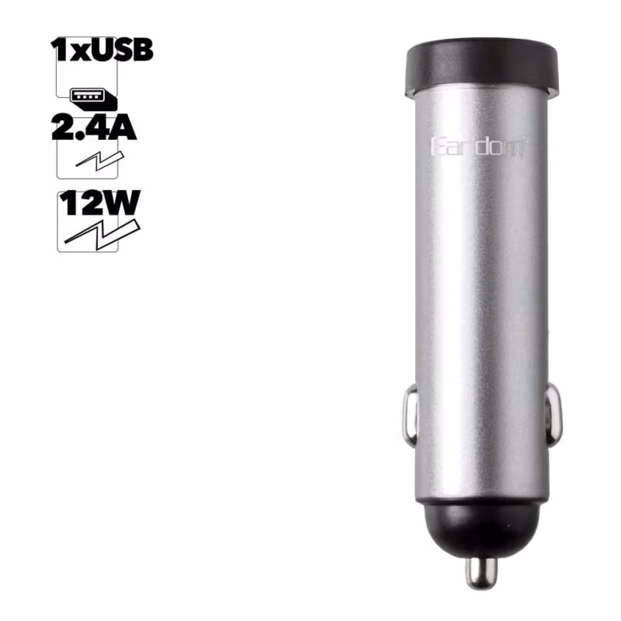 شارژر فندکی فست شارژ  ارلدوم  مدلES-CC21 2.4A 12W
