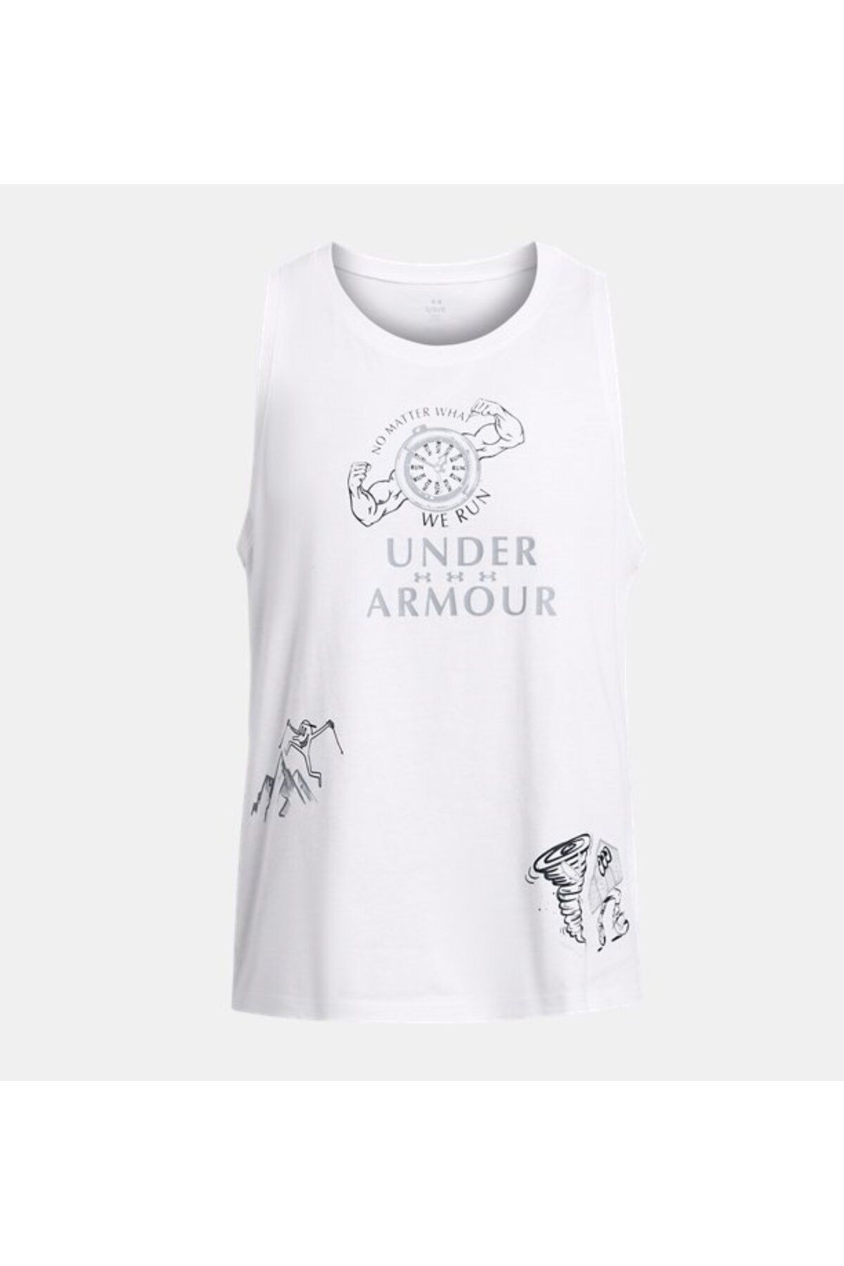 سویشرت ورزشی سفید مردانه پیراهن اورجینال Under Armour