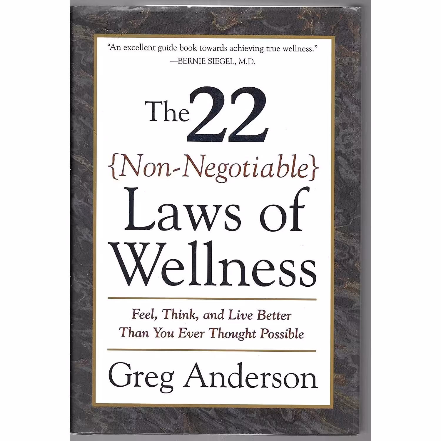 کتاب زبان اصلی The  NonNegotiable Laws of Wellness اثر Greg Anderson