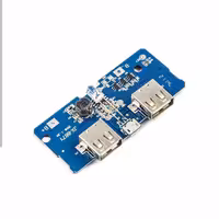 ماژول پاور بانک دارای دو خروجی 5 ولت USB با جریان 1 و 2 آمپر