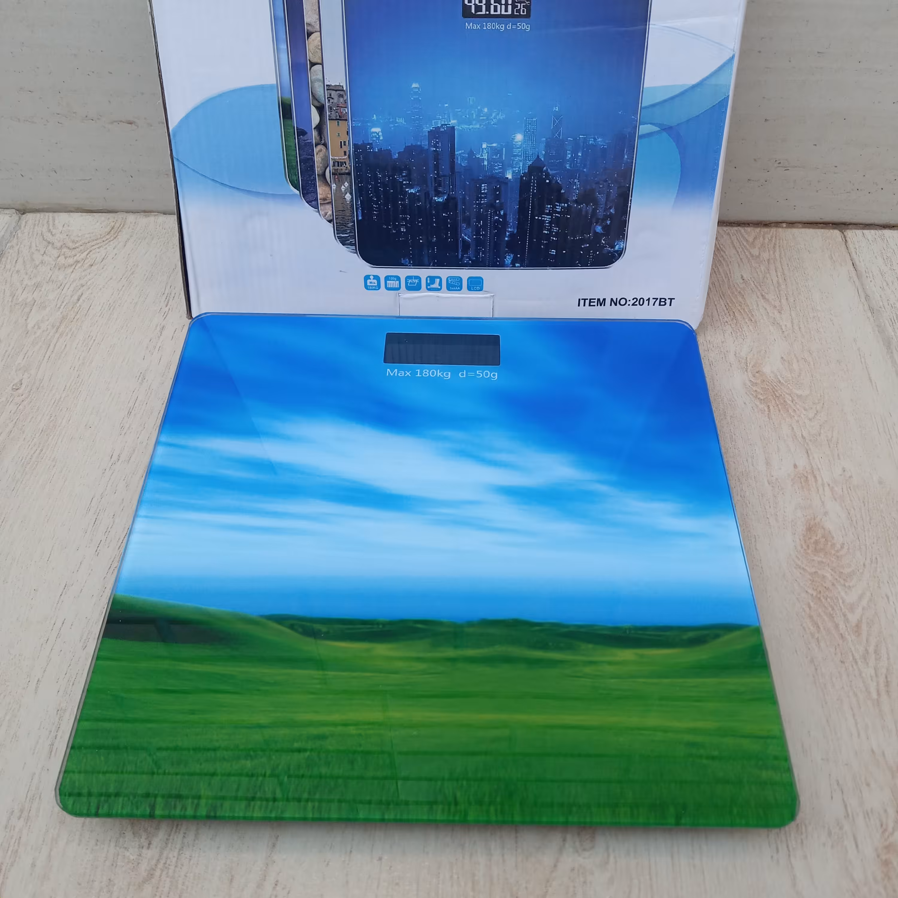 ترازو وزن کشی طرح دار مدل iscale مدل S تحمل وزن 180 کیلوگرم  (ترازو دیجیتالی )    