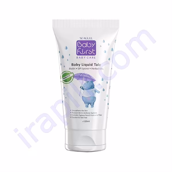 لوسیون تالک بدن کودک بیبی فرست سی گل 125 میلی لیتر