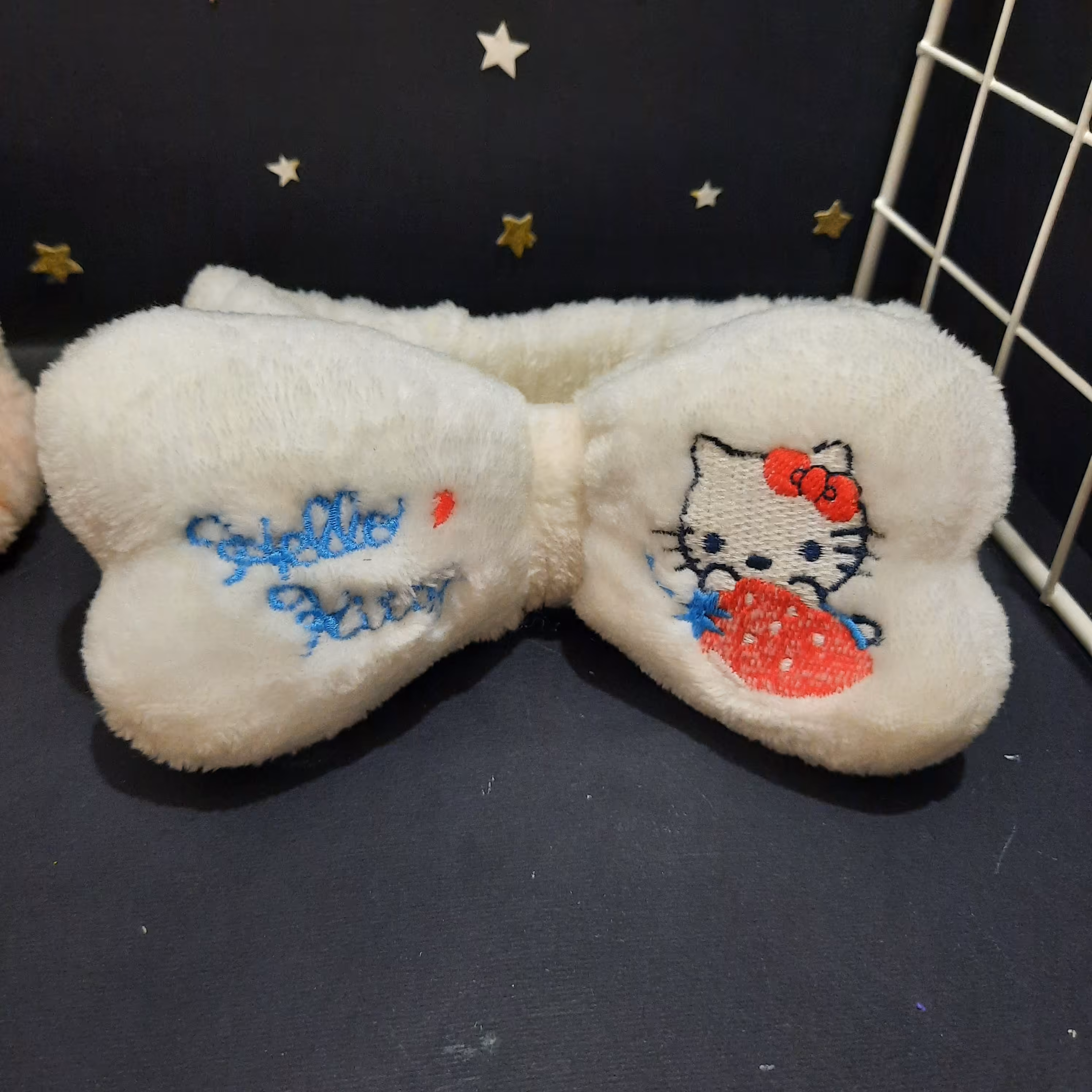 هد بند حوله ای هلو کیتی با کیفیت و جنس عالی(سفید)