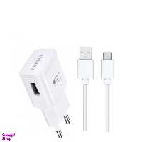 شارژر دیواری روما مدل RC-04 به همراه کابل تبدیل USB-C