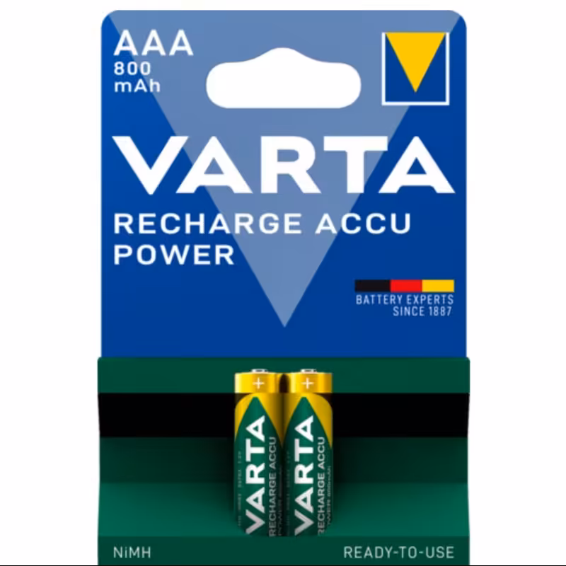 باتری شارژی نیم قلمی وارتا آلمانی اصل