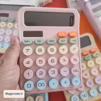 ماشین حساب فانتزی دکمه رنگی (باطری خور   خورشیدی)
