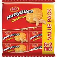 بیسکوییت ناتی بایتس تیفانی با طعم بادام هندی - tiffany nutty bites
