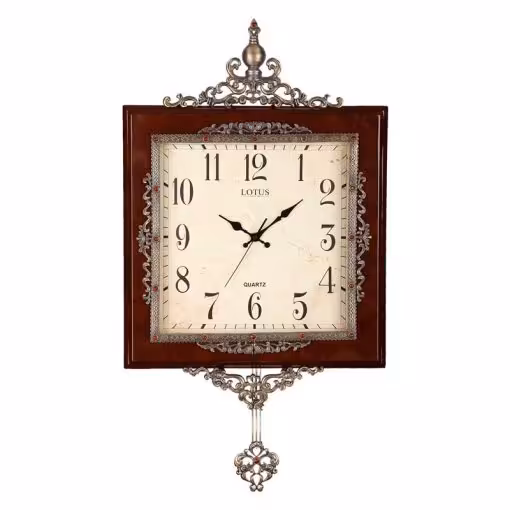 ساعت دیواری چوبی مدل WOLFSBURG کد L1804