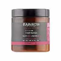 ماسک مو بدون سولفات رین بو  RAINBOW BOTOX HAIR MASK  مدل ارگان کراتین مو های اسیب دیده