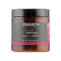 ماسک مو بدون سولفات رین بو  RAINBOW BOTOX HAIR MASK  مدل ارگان کراتین مو های اسیب دیده