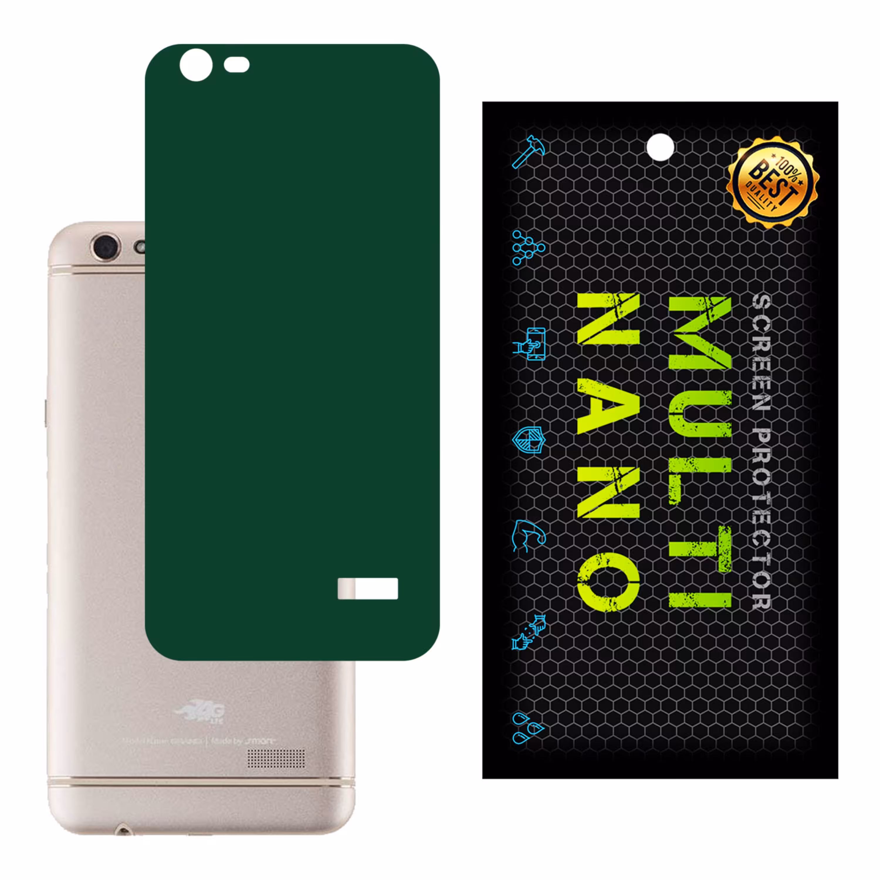 برچسب پوششی MultiNano مدل X-F1M-Green برای پشت موبایل اسمارتGrand 
