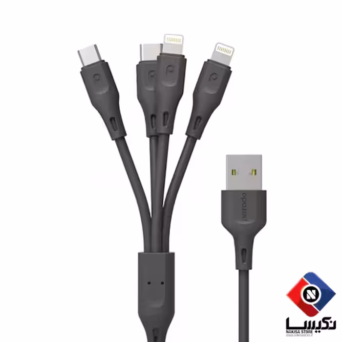کابل شارژر 4 در 1 پرودو (لایتنینگ تایپ سی میکرو) porodo