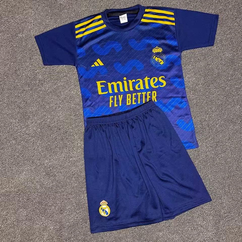 ست تیشرت شورت دوم  رئال مادرید 2024