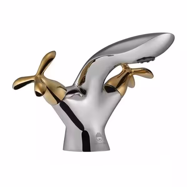 شیر روشویی درخشان مدل آنتیک