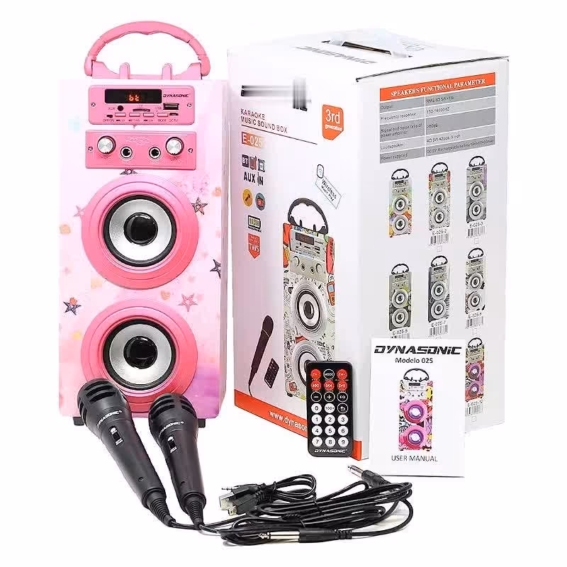 اسپیکر بلوتوثی میکروفون دار قابل حمل دیناسونیک سفارش آلمان مدل 025 Dynasonic