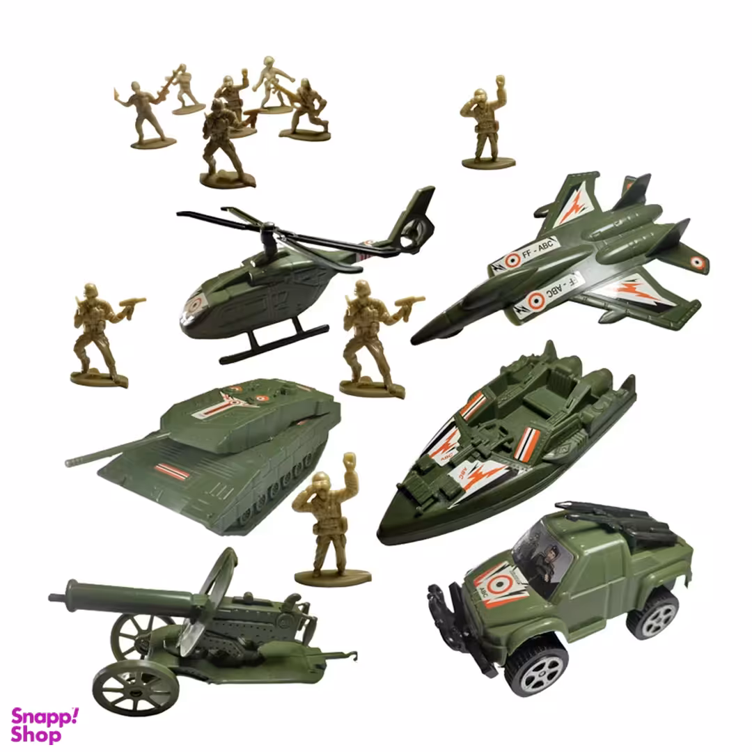 اسباب بازی جنگی مدل BRAVE SOLDIERS مجموعه 18 عددی