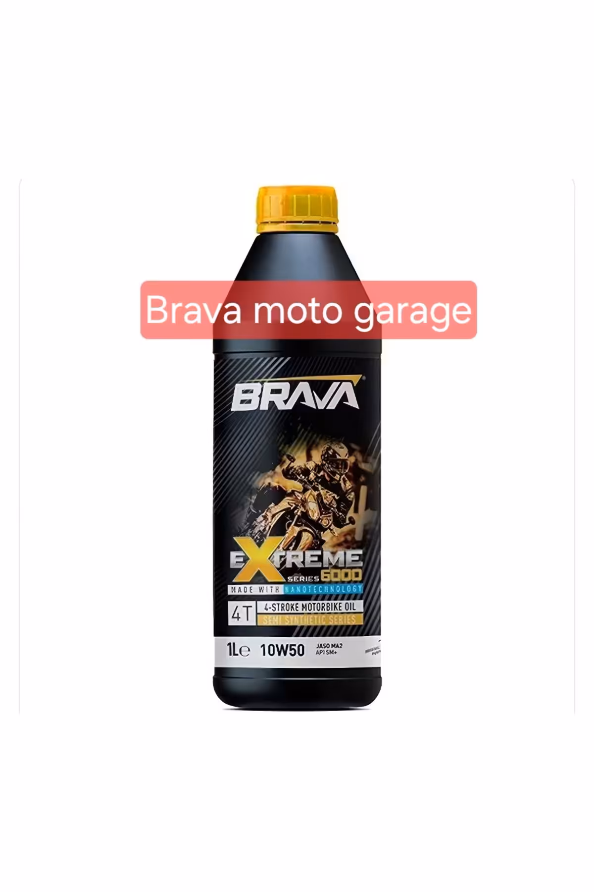 روغن و مکمل موتور شدید 6000 4T 10W50 1 لیتر Brava