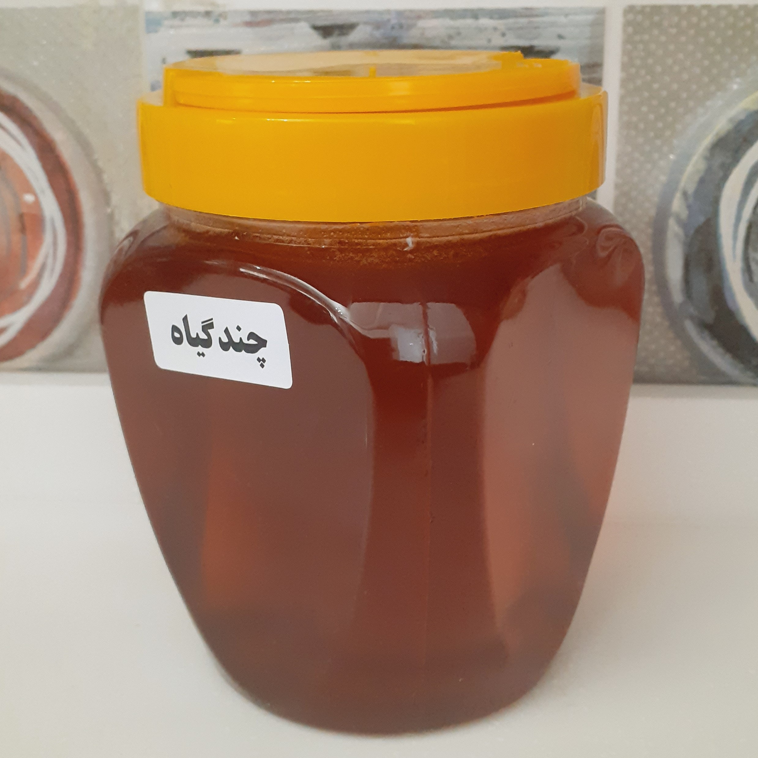 عسل طبیعی چند گیاه بدون موم 1000 گرمی با کیفیت عالی ساکارز 3 ظرف پلاستیکی
