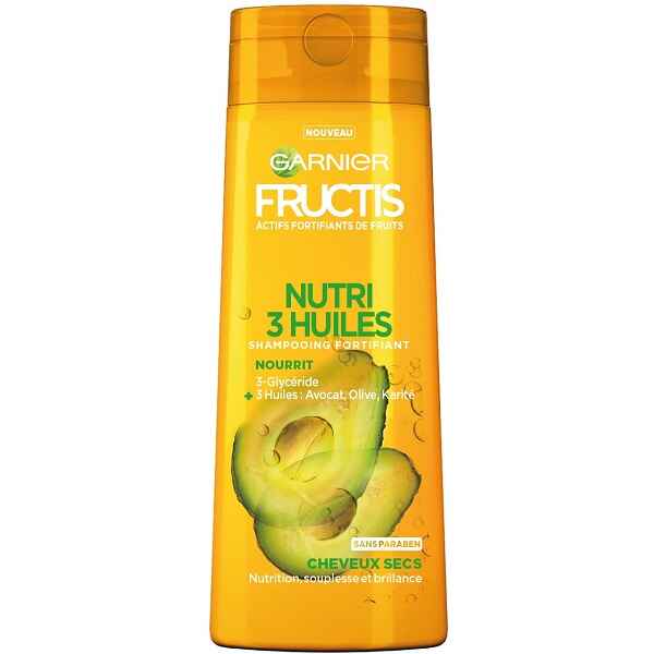 شامپو مغذی و آبرسان آواکادو گارنیر GARNIER سری FRUCTIS مدل TRIPLE NUTRITION حجم 250 میل | موی بسیار خشک