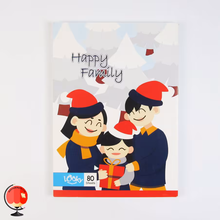 دفتر مشق 80 برگ طرح خانواده لوکی