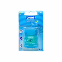 نخ دندان نعنایی ساتین فلاس 25 متر اورال بی - oralB