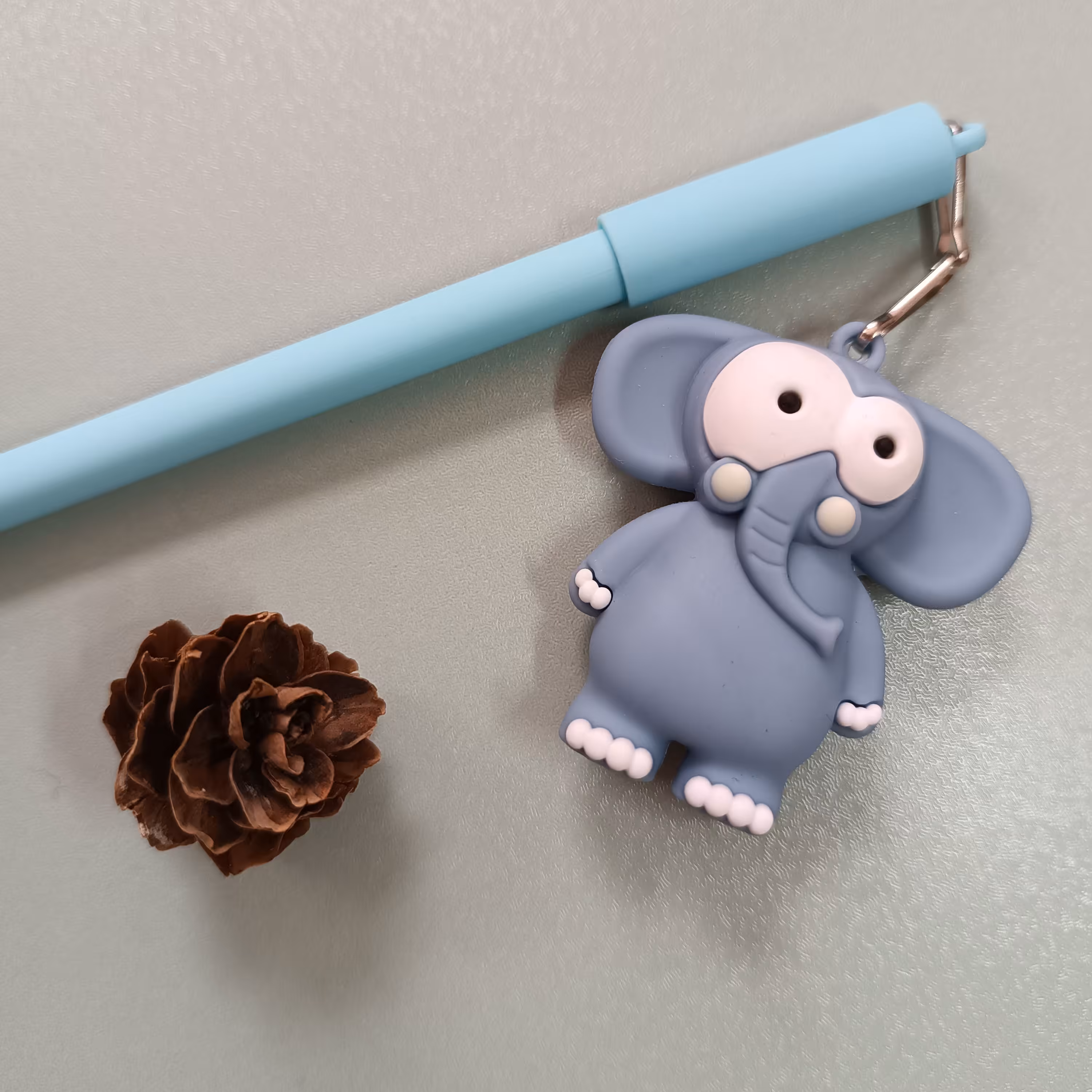 روان نویس فانتزی عروسکی طرح فیل رنگ جوهر آبی     