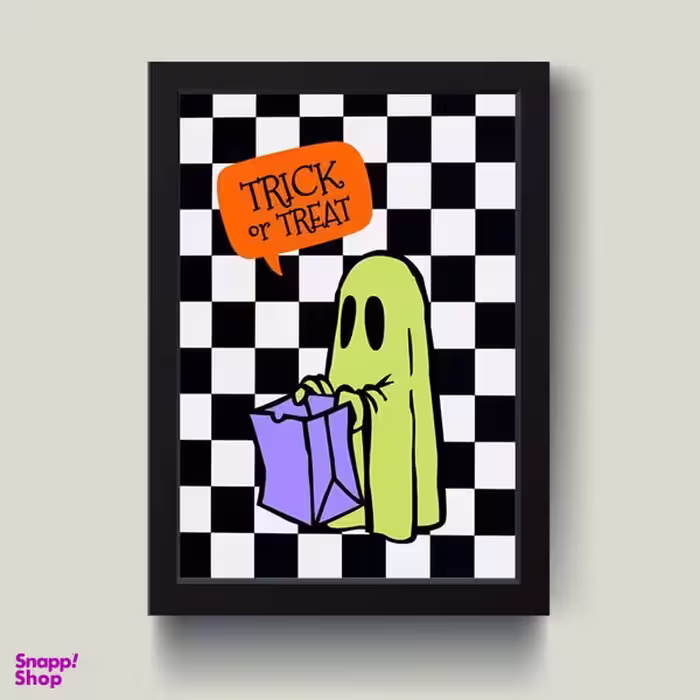 تابلو دکوراتیو مدل Trick Ghost کد S1428-B
