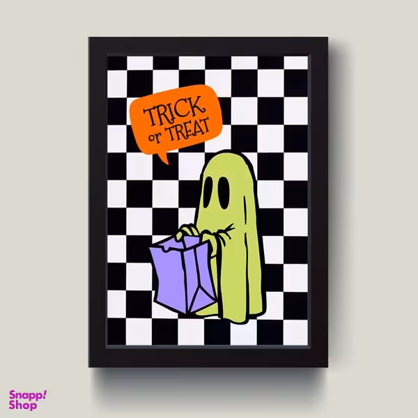 تابلو دکوراتیو مدل Trick Ghost کد S1428-B