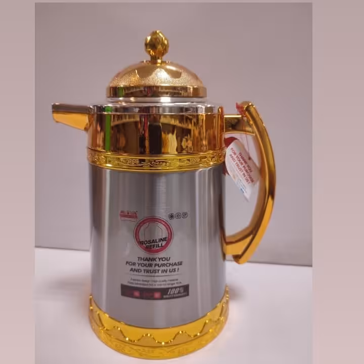 فلاکس یک لیتر شیشه قرمز رومانتیک دکمه دار با کیفیت