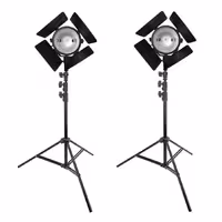 کیت پروژکتور دیمردار LP-1000 دو شاخه با لامپ و پایه 2/5 متری A-kit30