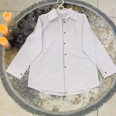 شومیز سفید تترون