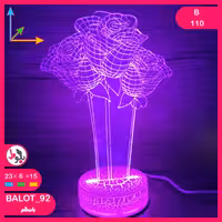 بالبینگ چراغ خواب سه بعدی B110